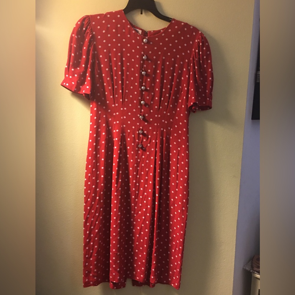 Vintage Petite Polka Dot Dress